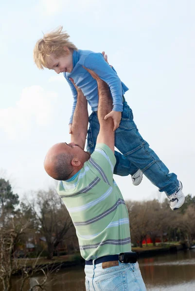 Granfather with grandson — Stock Photo, Image