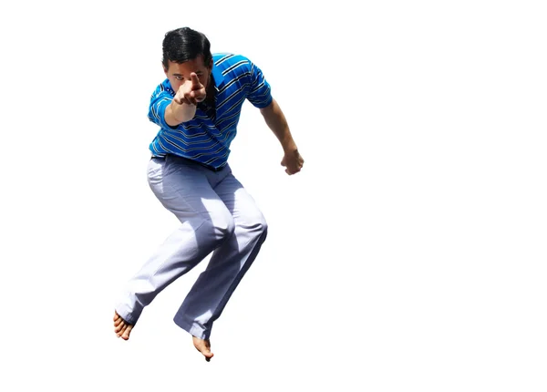 Guy in a jump — Stock Photo, Image