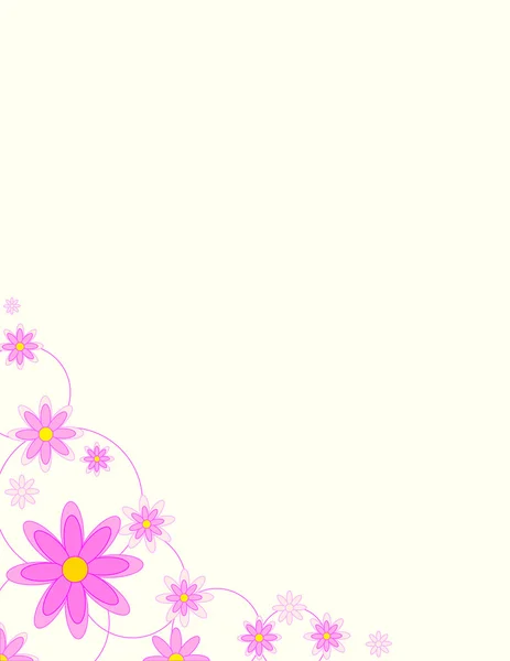 花と美しい背景 — ストックベクタ