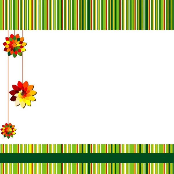 Arka plan ile farklı renk çiçek — Stok Vektör