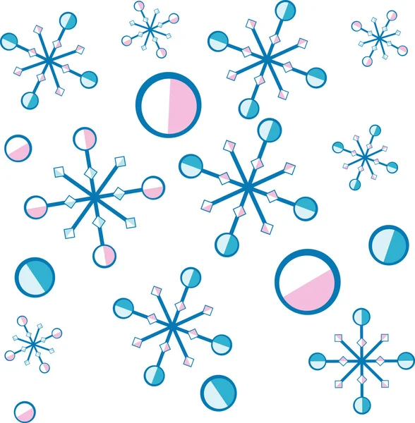 Snow Flakes Background. — Stock Vector