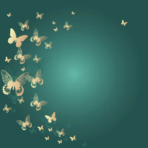Kleurrijke achtergrond met vlinder — Stockvector