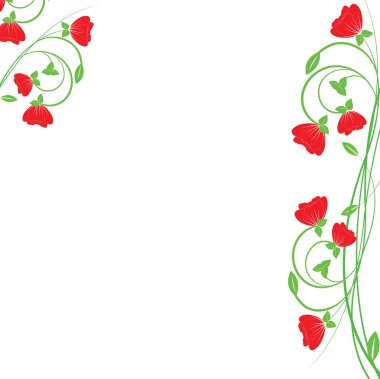 Background with flowers . clipart