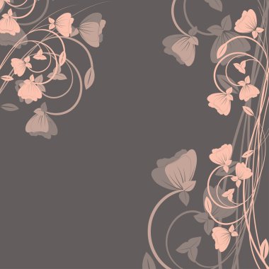 Background with flowers . clipart