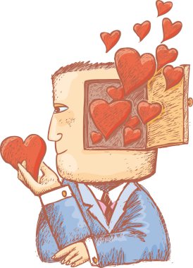 Hearts in my mind clipart