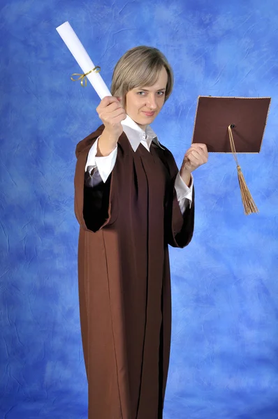 Examen med diplom — Stockfoto