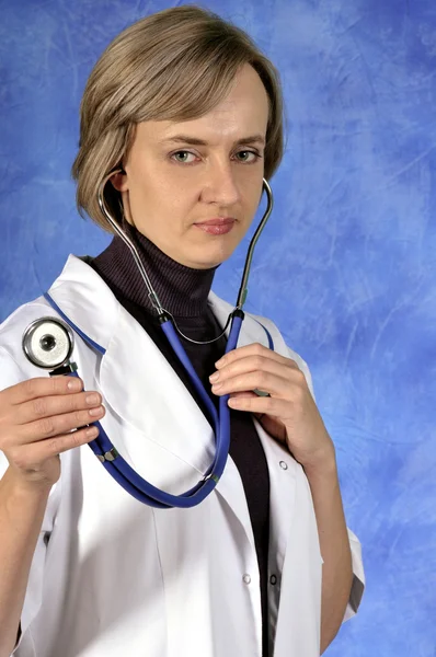 Nő orvos portré — Stock Fotó