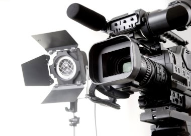 DV video kamera ve ışık