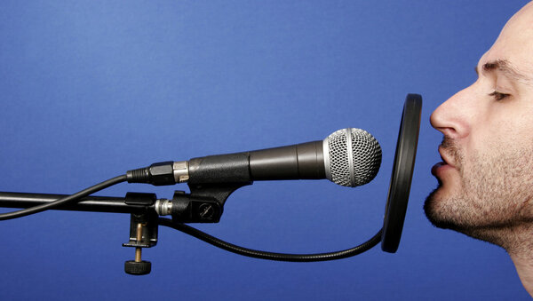 Locutor — Foto de Stock