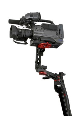 Camcorder on crane clipart