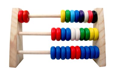 Isolated toy abacus clipart