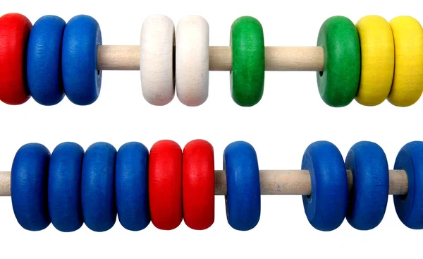Geïsoleerde speelgoed abacus — Stockfoto