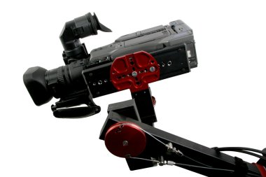 Camcorder on crane clipart