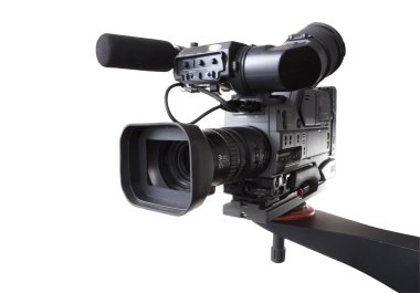 Dv camcorder on crane clipart