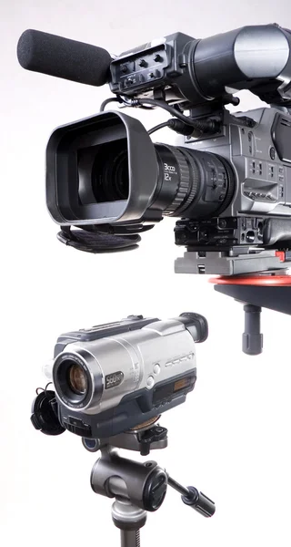 Dvě videokamery — Stock fotografie