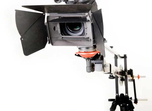 Видеокамера на кране — стоковое фото