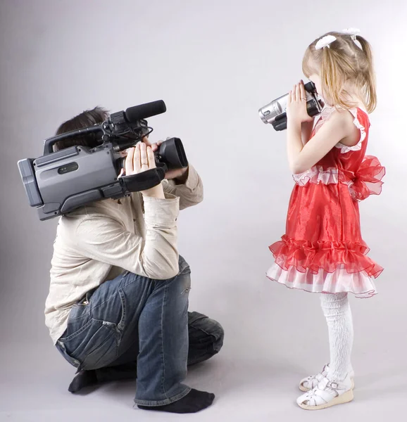 Fun video shooting — Stock Photo, Image