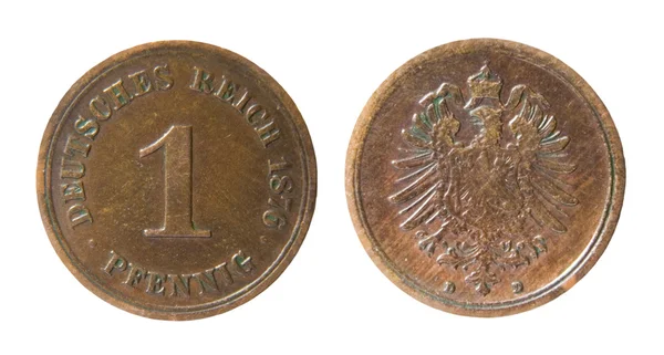 Alte deutsche Münze — Stockfoto
