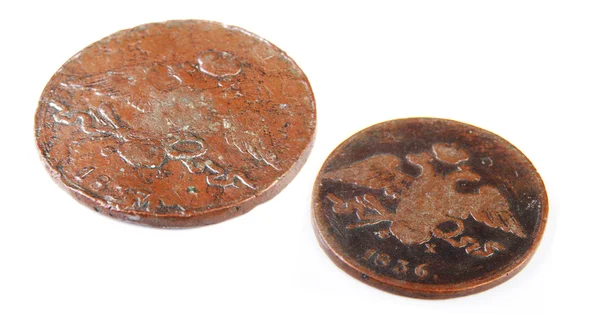 Die alten russischen Münzen — Stockfoto