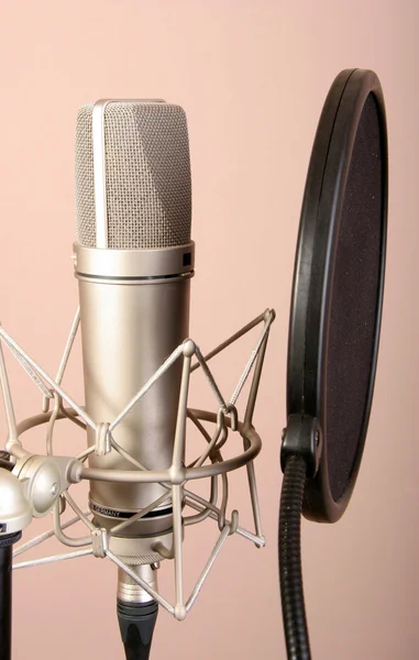 Studiový mikrofon — Stock fotografie