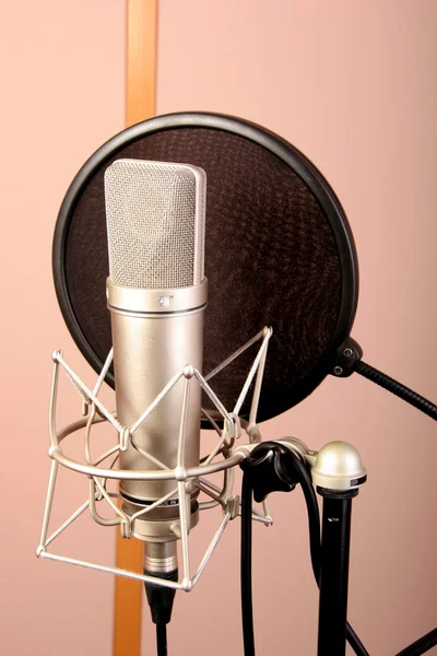 Microfone estúdio — Fotografia de Stock