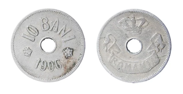 Antigua moneda rumana — Foto de Stock