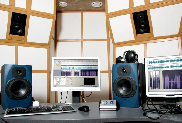 Estúdio de áudio — Fotografia de Stock