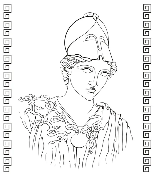 古代ギリシャの女神 — ストックベクタ
