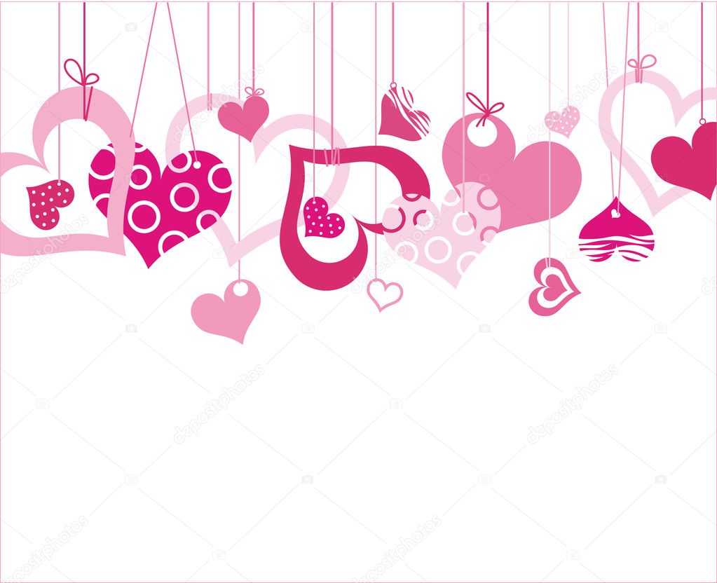 Valentine background with heart