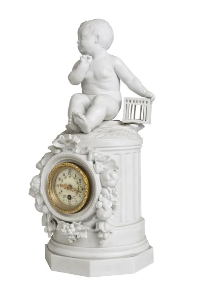 Relógio antigo ornamentado desktop — Fotografia de Stock