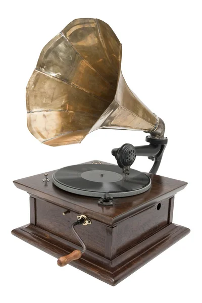 Античный граммофон — стоковое фото