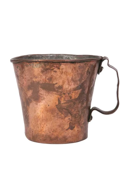 Gamla koppar mugg — Stockfoto