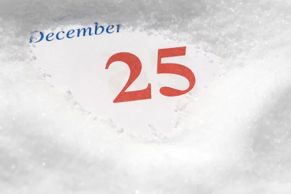 Calendario 25 de diciembre — Foto de Stock