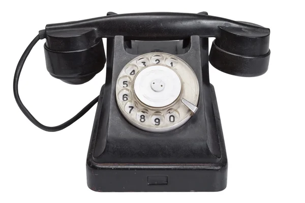 Fekete retro telefon Stock Kép