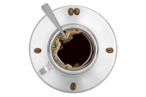 咖啡杯-时钟 — 图库照片