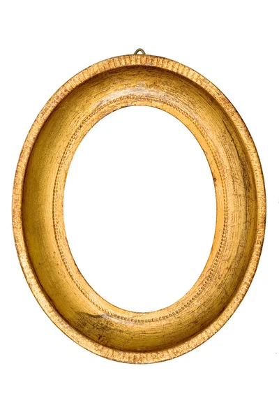 Stare drewniane ramki złoty kolor — Zdjęcie stockowe