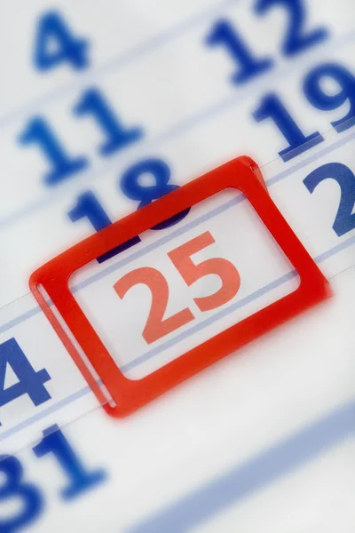 stock image Calendar 25th december