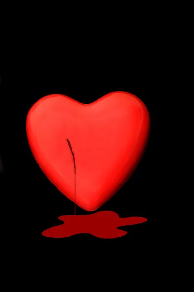 Кровотечение в сердце — стоковое фото