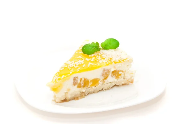 マンゴーのチーズケーキ — ストック写真