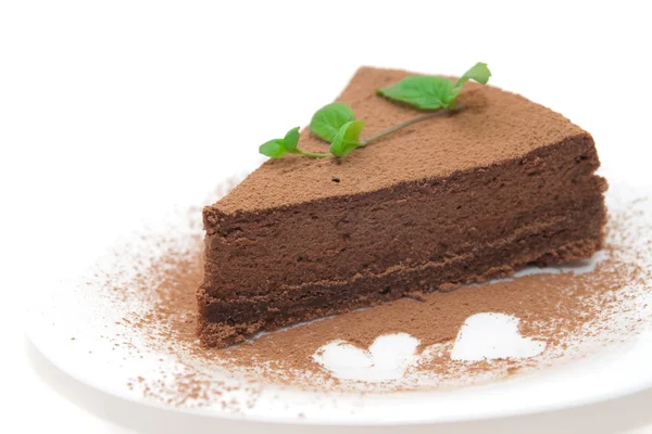 Chocolate cheesecake — Stock Photo, Image