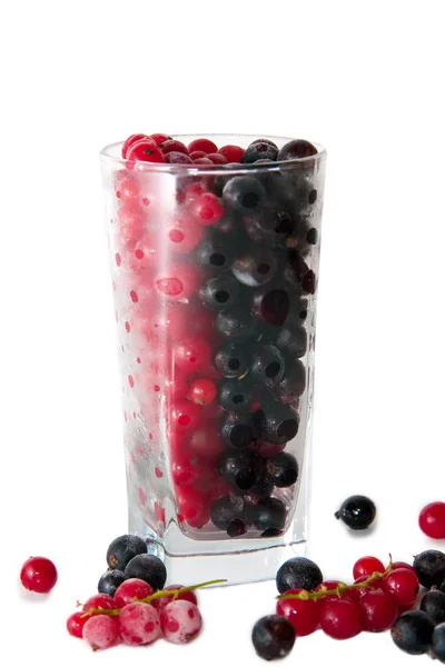 Mix with frozen red and black currants — Stock Photo, Image