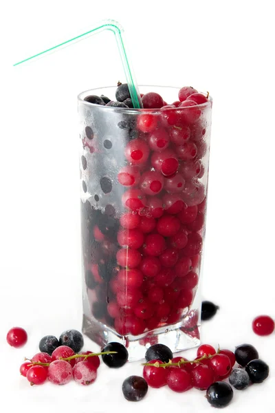 Mix with frozen red and black currants — Stock Photo, Image
