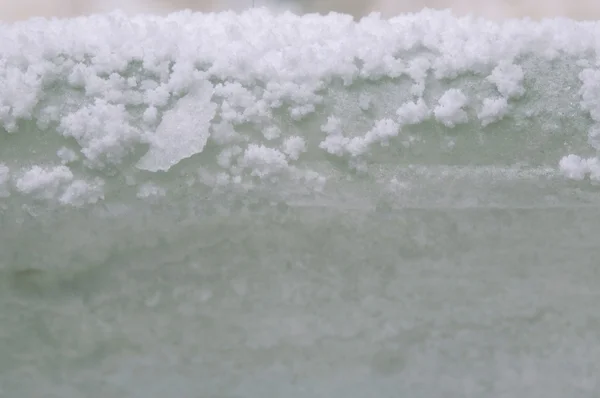 盐。冷冻的结晶 — 图库照片