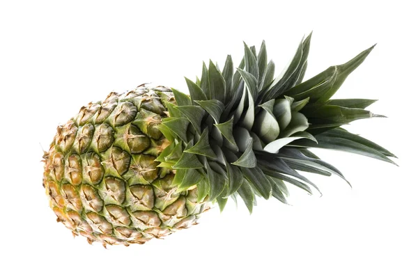 Pineapple and drink umbrella — Stock Photo, Image