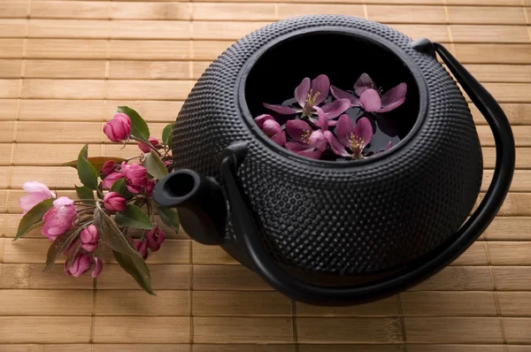 Pot of tea Stock Photo