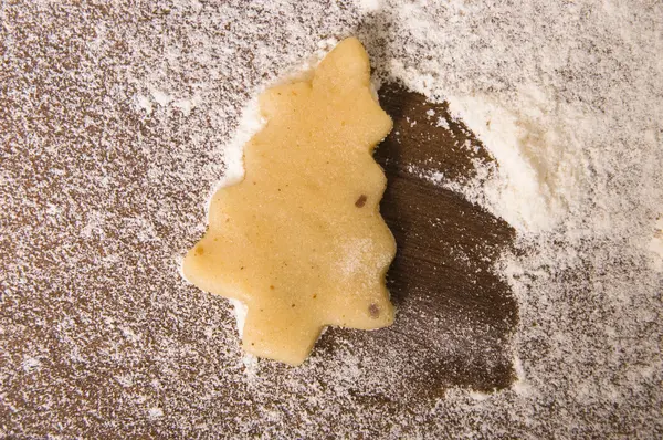 Karácsonyi gingerbreads-összetevők — Stock Fotó