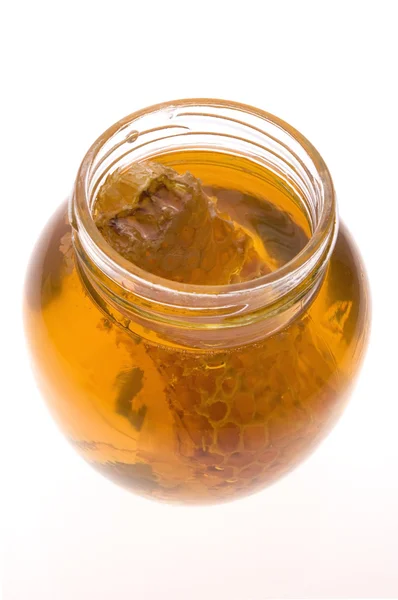 Čerstvý med s honeycomb — Stock fotografie