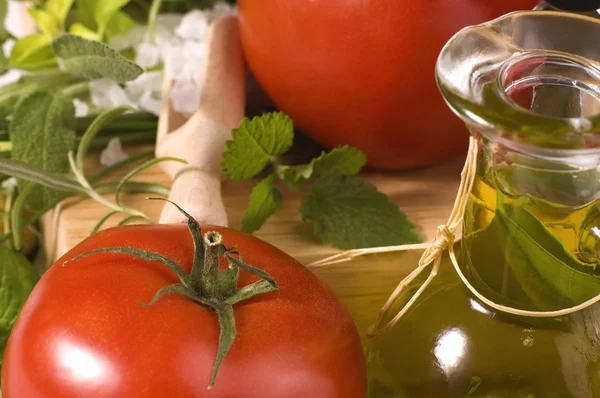 stock image Fresh herbs and vegetables