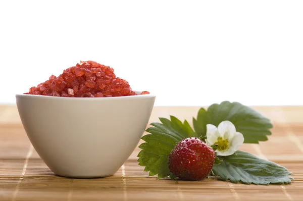 Spa sammansättning med jordgubbe — Stockfoto