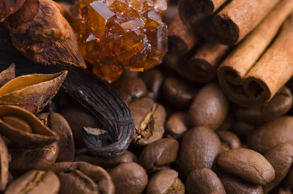 Aroma coffe. ingredienser — Stockfoto